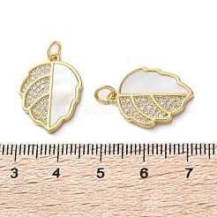 Brass Micro Pave Cubic Zirconia Pendants&nbsp;KK-U070-14A-G