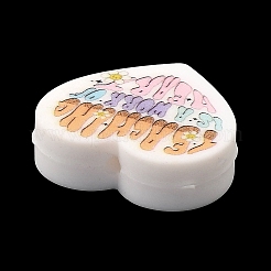 Heart Silicone Focal Beads&nbsp;SIL-Q016-01E