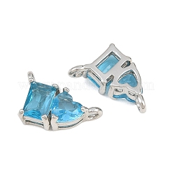 Brass Pave Cubic Zirconia Charms&nbsp;CU-CBA6A75-04P-09