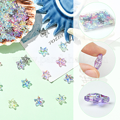 100Pcs 10 Colors Starfish Handmade Glass Beads&nbsp;GLAA-SC0002-80B