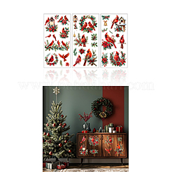 3 Sheets 3 Styles PVC Waterproof Decorative Stickers&nbsp;DIY-WH0404-216
