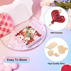 52Pcs 26 Styles Valentine's Day Theme Alloy Enamel Pendants&nbsp;ENAM-TA0002-83