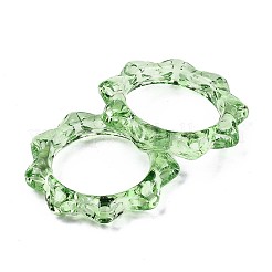 Transparent Acrylic Finger Rings&nbsp;LS-RJEW-T010-04D