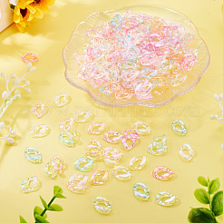 400Pcs Transparent Acrylic Linking Rings&nbsp;OACR-TA0004-66