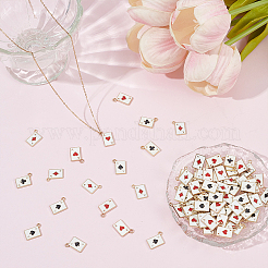100Pcs 4 Styles Rack Plating Alloy Charms&nbsp;FIND-DR0002-22