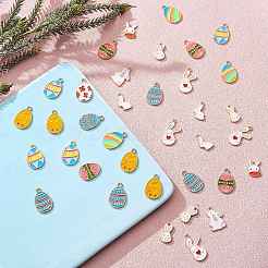 60Pcs 12 Style Alloy Enamel Pendants&nbsp;ENAM-SZ0003-14