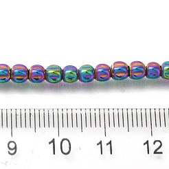 Electroplated Synthetic Non-magnetic Hematite Beads Strands&nbsp;G-C154-A01-01J