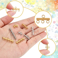 16Pcs 8 Styles 304 Stainless Steel Chandelier Component Links&nbsp;STAS-FS0001-70