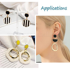 20Pcs 10 Style Alloy Enamel Stud Earring Findings&nbsp;FIND-EL0001-03
