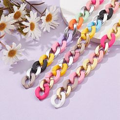 3 Strands 3 Styles Handmade Opaque Twisted Chains&nbsp;AJEW-JB00987