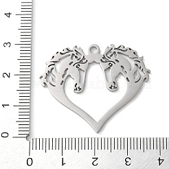 Non-Tarnish 304 Stainless Steel Pendants&nbsp;STAS-R116-10P