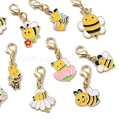 10Pcs Alloy Enamel Pendant Decorations&nbsp;HJEW-YW00461