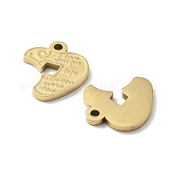 304 Stainless Steel Charms&nbsp;STAS-L022-034G