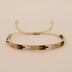 Colorful Glass Seed Bead Braided Bracelets for Women&nbsp;QJ1437-1