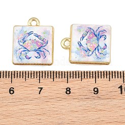 Ocean Theme Printed Alloy Pendants&nbsp;AL-CBA49CA-08A