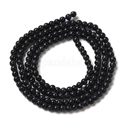Synthetic Blue Goldstone Beads Strands&nbsp;G-B090-A07-01