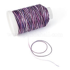 1 Roll Gradient Color Segment Dyed Round Waxed Polyester Cord&nbsp;YC-TADJ0001-03C