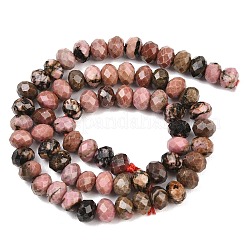 Natural Rhodonite Beads Strands&nbsp;G-C259-A25-5x8mm