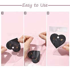 90Pcs 3 Colors Heart Shaped 4-Hole Paper Jewelry Display Cards for Earring&nbsp;CDIS-FS0001-29