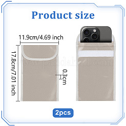 2Pcs Cloth Security Faraday Bags for Key-Fob Protector&nbsp;ABAG-OC0001-13