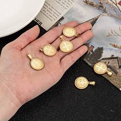 304 Stainless Steel Pendants Ion Plating(IP)&nbsp;STAS-O065-18