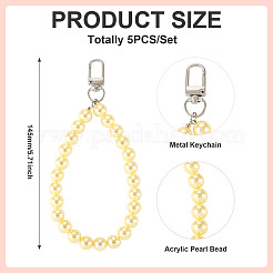 Plastic Beads Pendant Decorations&nbsp;HJEW-TAC0064-03
