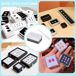 Rectangle PS Plastic Loose Diamond Gemstone Storage Boxes&nbsp;CON-WH0095-140C-03