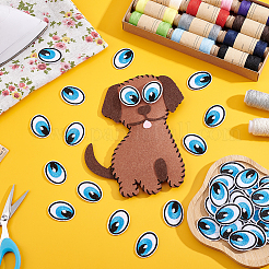 20 Pairs Polyester Cloth Self-adhesive Patches&nbsp;DIY-PH0038-19B