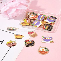 30Pcs 7 Styles Alloy Enamel Pendants&nbsp;ENAM-FS0003-22