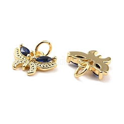 Real 18K Gold Plated Brass Micro Pave Cubic Zirconia Charms&nbsp;ZIRC-Z023-05F