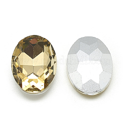 Pointed Back Glass Rhinestone Cabochons&nbsp;RGLA-T080-13x18mm-04