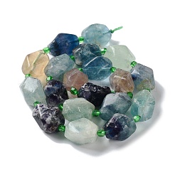 Natural Fluorite Beads Strands&nbsp;G-C182-15-02