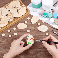 60Pcs 2 Styles Wood Pendants&nbsp;FIND-GA0008-39