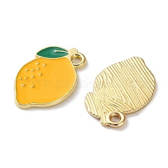 Fruit Alloy Enamel Charms&nbsp;PALLOY-S058-01LG-13