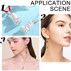 18Pcs 6 Style Brass Crystal Rhinestone Tube Bails&nbsp;FIND-NB0003-06
