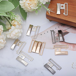 6 Pairs 3 Colors Alloy Interlocking Clasps&nbsp;FIND-CA0009-21