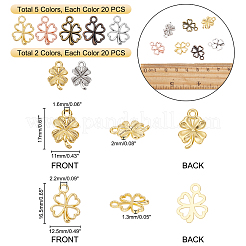 140Pcs 7 Style Alloy Pendants&nbsp;PALLOY-PH0001-94