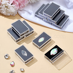 Rectangle PS Plastic Loose Diamond Gemstone Storage Boxes&nbsp;LS-CON-WH0095-140B-02