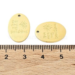 Ion Plating(IP) 316L Surgical Stainless Steel Pendants&nbsp;STAS-D029-22G