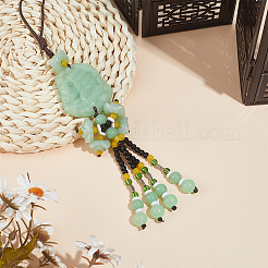 Glass Pendant Decorations&nbsp;HJEW-WH0063-083B