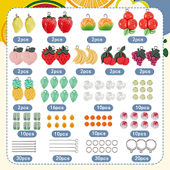Fruit Theme DIY Resin Dangle Earring Making Kits&nbsp;DIY-SC0027-69