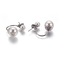 304 Stainless Steel Stud Earrings&nbsp;EJEW-P184-01P