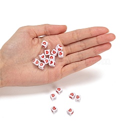 Opaque White Acrylic European Beads&nbsp;OPDL-FS0001-02A