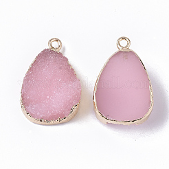 Druzy Resin Pendants&nbsp;RESI-S383-018G