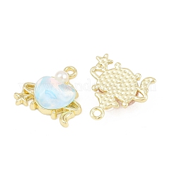 Alloy & Glass & Plastic Pearl Pendants&nbsp;FIND-G114-03G