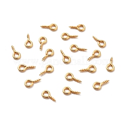 304 Stainless Steel Screw Eye Pin Peg Bails&nbsp;X-STAS-E044-07G-01
