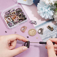 20Pcs 5 Colors Zinc Alloy Bag Connector Anchor Buckles&nbsp;FIND-AN0001-23