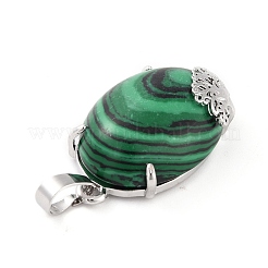 Synthetic Malachite Pendants&nbsp;G-C235-03B-RS