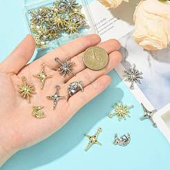 30Pcs 6 Styles Alloy & Resin Pendants Sets&nbsp;FIND-FS0004-90