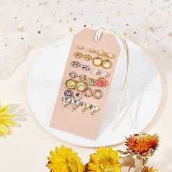 Portable PU Leather Earring Display Cards&nbsp;EDIS-WH0029-09